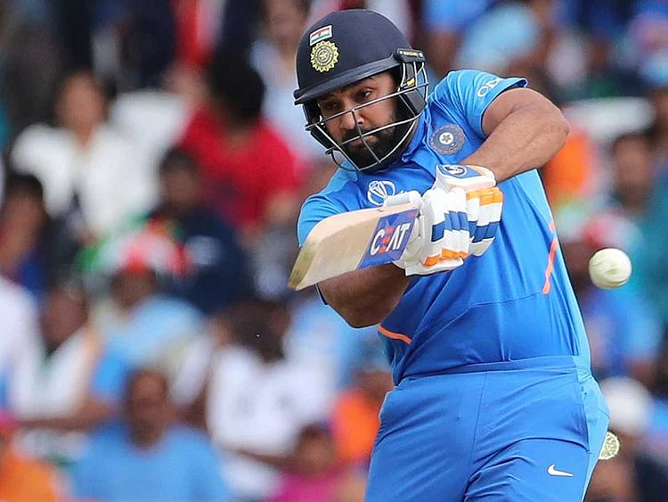 India's Rohit Sharma bats