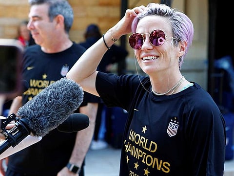 Megan Rapinoe of the US, Ballon d’Or Feminin winner last year, had been feisty champion for the cause of women footballers.
