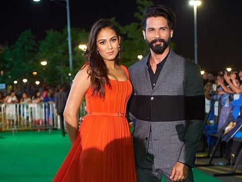 New York: Actor Shahid Kapoor along with his wife Mira Kapoor during the green carpet of "IIFA Awards 2017" in New York, on July 15, 2017. (Photo: IANS)