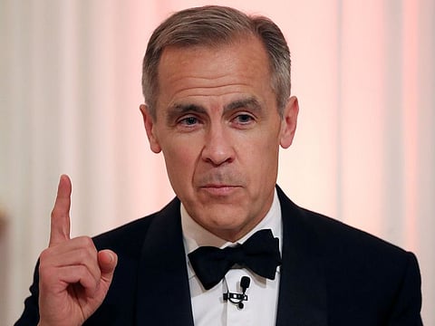 Governor of the Bank of England Mark Carney delivers a speech at the annual Mansion House dinner in London, Britain June 20, 2019. 