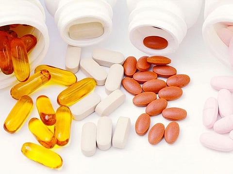 Dietary supplements. For illustrative purposes only.