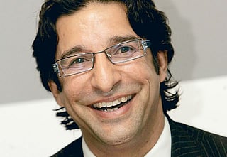 Former Pakistani cricketer Wasim Akram.