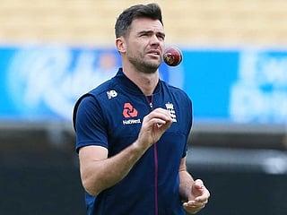 The ball factory arming swing king James Anderson with his weapon of choice 