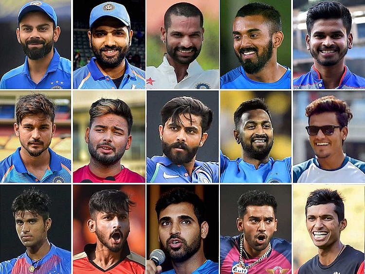 T20 squad, team india, 