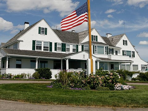 The main home in the Kennedy family compound in Hyannis Port, Mass.