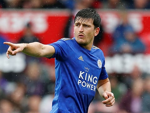  Leicester City's Harry Maguire during a match