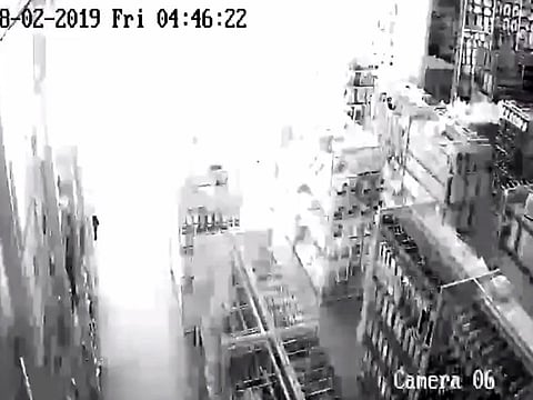 This frame grab from handout video footage taken on August 2, 2019 and released on August 3, 2019 shows a bomb explosion in a store in Bangkok. Footage emerged on August 3 of the moment a bomb exploded in a Bangkok mall as the city hosted a major summit, the device apparently hidden inside a cuddly toy animal. 