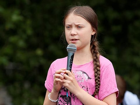 Swedish environmental activist Greta Thunberg attends "Fridays for Future" protest, claiming for urgent measures to combat climate change, in Berlin, Germany, on July 19, 2019.