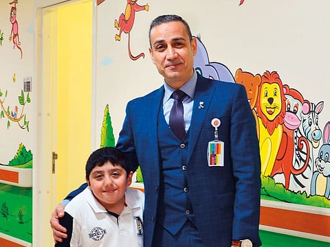 Dr Zaid Al Obaidi with Mohammad Hassouneh.