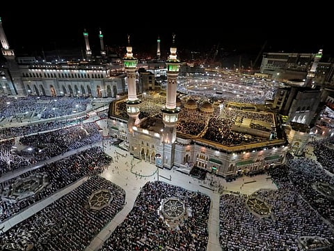 Muslims pray at the Grand Mosque during the annual Haj pilgrimage in the holy city of Makkah, Saudi Arabia August 6, 2019. 