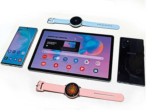 Samsung Electronics Co. Galaxy Note 10 smartphones and S-Pen stylus 