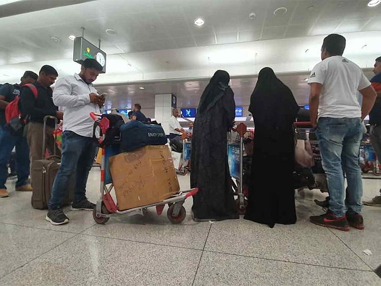 Passengers in Dubai Airport 20190809