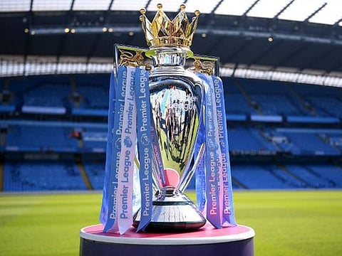 The Premier League trophy.