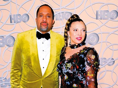 Kenya Barris (left) and Dr. Rania "Rainbow" Barris