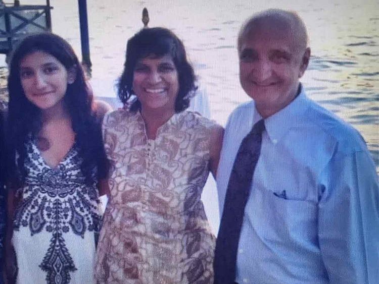 Dr Khurana with family