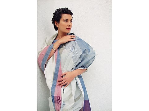 Lisa Ray in a Wendell Rodricks Kunbi (Goan tribe) sari