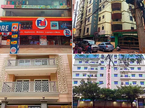 Some of the 96 immovable properties of Heera Group seized by Indian authorities.