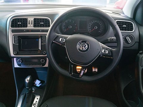 VW steering wheel. for illustrative purposes only.