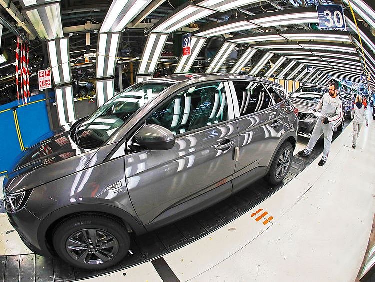An Peugeot plant in Sochaux, France