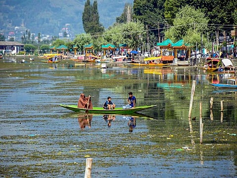 The Dal Lake in Srinagar.