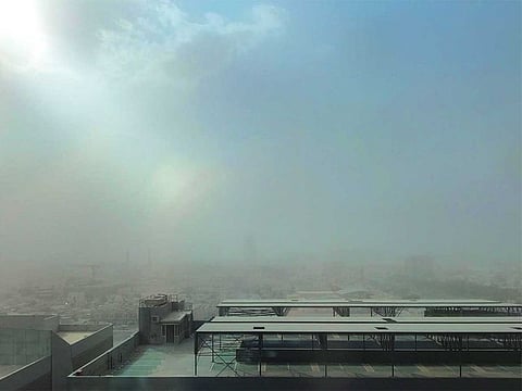  Dust storm over Satwa and Jumeirah