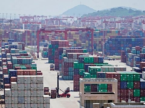 File photo: Containers are seen at the Yangshan Deep Water Port in Shanghai, China August 6, 2019. 