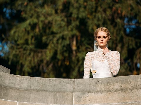Samara Weaving in the film READY OR NOT. Photo by Eric Zachanowich. © 2019 Twentieth Century Fox Film Corporation All Rights Reserved