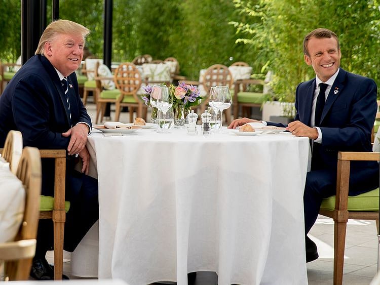 Trump Macron