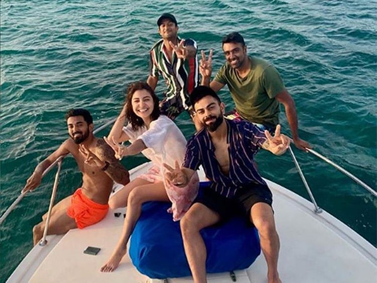 Endless blues: Virat Kohli & co cruise Atlantic with Anushka Sharma