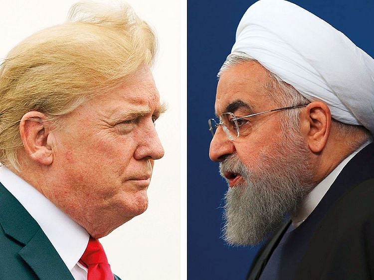 190828 donald trump and hassan rouhani