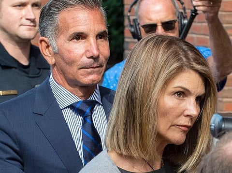 Actress Lori Loughlin with husband Mossimo Giannulli.