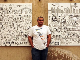 Emirati artist on the cover of Emirates' September issue: Meet Abdulla Lutfi  