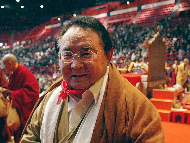 Sogyal Rinpoché, poses after Akshobya ceremony 20190829