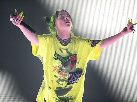 Billie Eilish performs at the Shrine Auditorium in Los Angeles, Calif., on July 9, 2019.