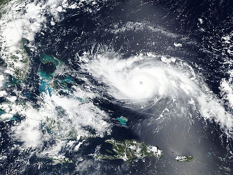 Hurricane Dorian approaches the coast of Florida, U.S. in this August 30, 2019 NASA handout satellite image.  