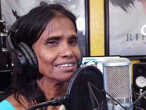 After recording her first song \"Teri meri kahani\", internet sensation Ranu Mondal has sung another track for singer-composer Himesh Reshammiya titled \"Aadat\". Reshammiya on Friday took to Instagram and shared a glimpse of the recording session of the song, which will be featured in his upcoming movie \"Happy Hardy And Heer\".