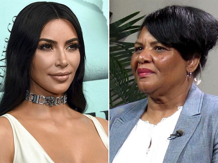 Kim Kardashian West, left, has enlisted Alice Marie Johnson as part of her new shapewear campaign.(Associated Press)