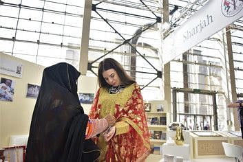 The Sharjah pavilion at the Moscow International Book Fair has been a hub of activity as visitors from Russia and other parts of the world are eager to enjoy a slice of colourful traditional Emirati ensemble and rituals.