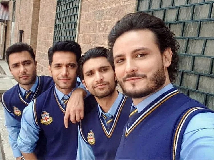 Ahmed Ali Akbar, Wahaj Ali, Ahad Raza Mir, and Osman Khalid Butt at the shoot of EHD E WAFA-1568010057045