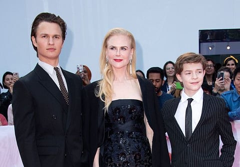 (L-R) Actors Ansel Elgort, Nicole Kidman and Oakes Fegley attend "The Goldfinch" premiere at the Roy Thompson Hall during the 2019 Toronto International Film Festival Day 4, September 8, 2019, in Toronto, Ontario. ALTERNATIVE CROP 
 / AFP / VALERIE MACON / ALTERNATIVE CROP