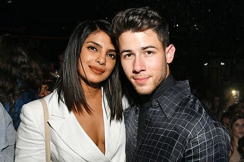 NEW YORK, NEW YORK - AUGUST 29: Priyanka Chopra and Nick Jonas attend the John Varvatos Villa One Tequila Launch Party at John Varvatos Bowery on August 29, 2019 in New York City. 

AFP