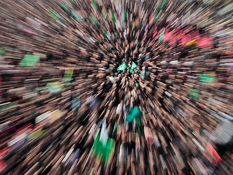 Shi'ite pilgrims gather during the religious festival of Ashura in the holy city of Kerbala, Iraq September 10, 2019. 