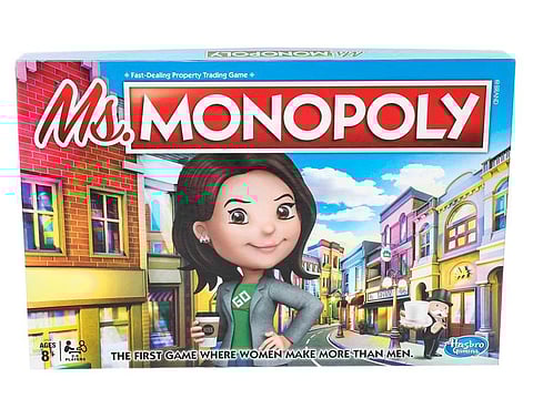 "Ms. Monopoly" incorporates the gender pay gap into the classic boardgame. MUST CREDIT: Hasbro