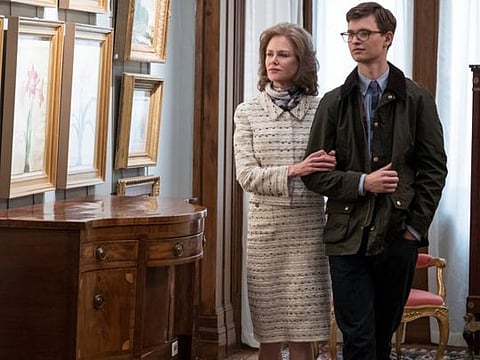 Nicole Kidman, left, and Ansel Elgort in “The Goldfinch.”  MUST CREDIT: Macall Polay/Warner Bros. Pictures