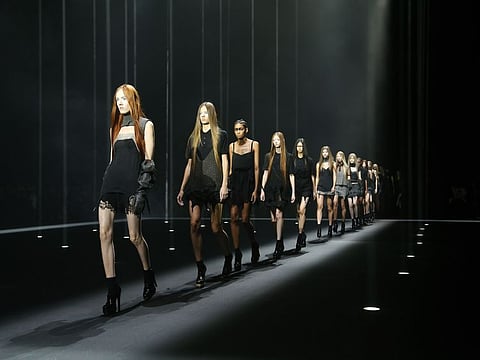 NEW YORK, NEW YORK - SEPTEMBER 10: Models on the runway at Vera Wang during New York Fashion Week on September 10, 2019 in New York City.   Paul Morigi/Getty Images/AFP
== FOR NEWSPAPERS, INTERNET, TELCOS & TELEVISION USE ONLY ==