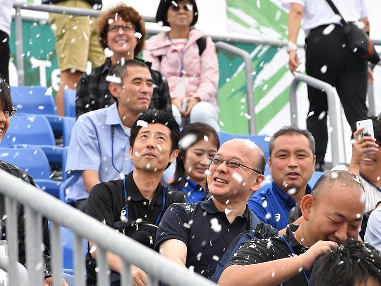 Fake snow at Tokyo 2020