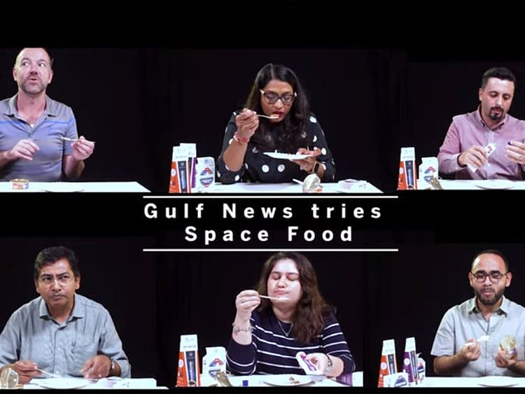 NAT 190913 Gulf News tries Space Food-1568367566425