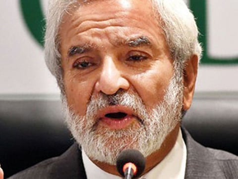 Ehsan Mani, chairman of Pakistan Cricket Board
