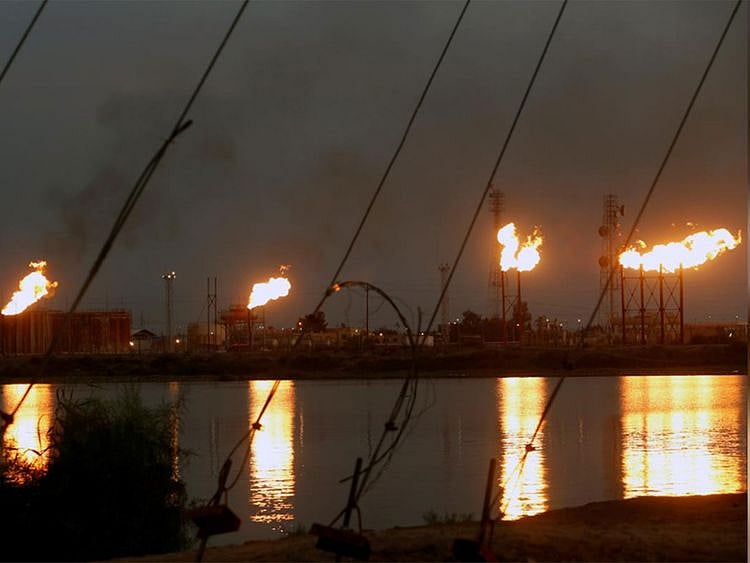 Nahr Bin Umar oil field, north of Basra 012121