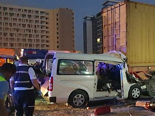 Victims in Dubai minibus crash that killed eight were school cleaners 